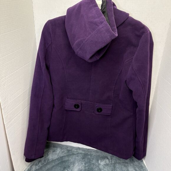 Me Jane Plum Peacoat Size Large Preppy Classic Chic - Picture 4 of 8